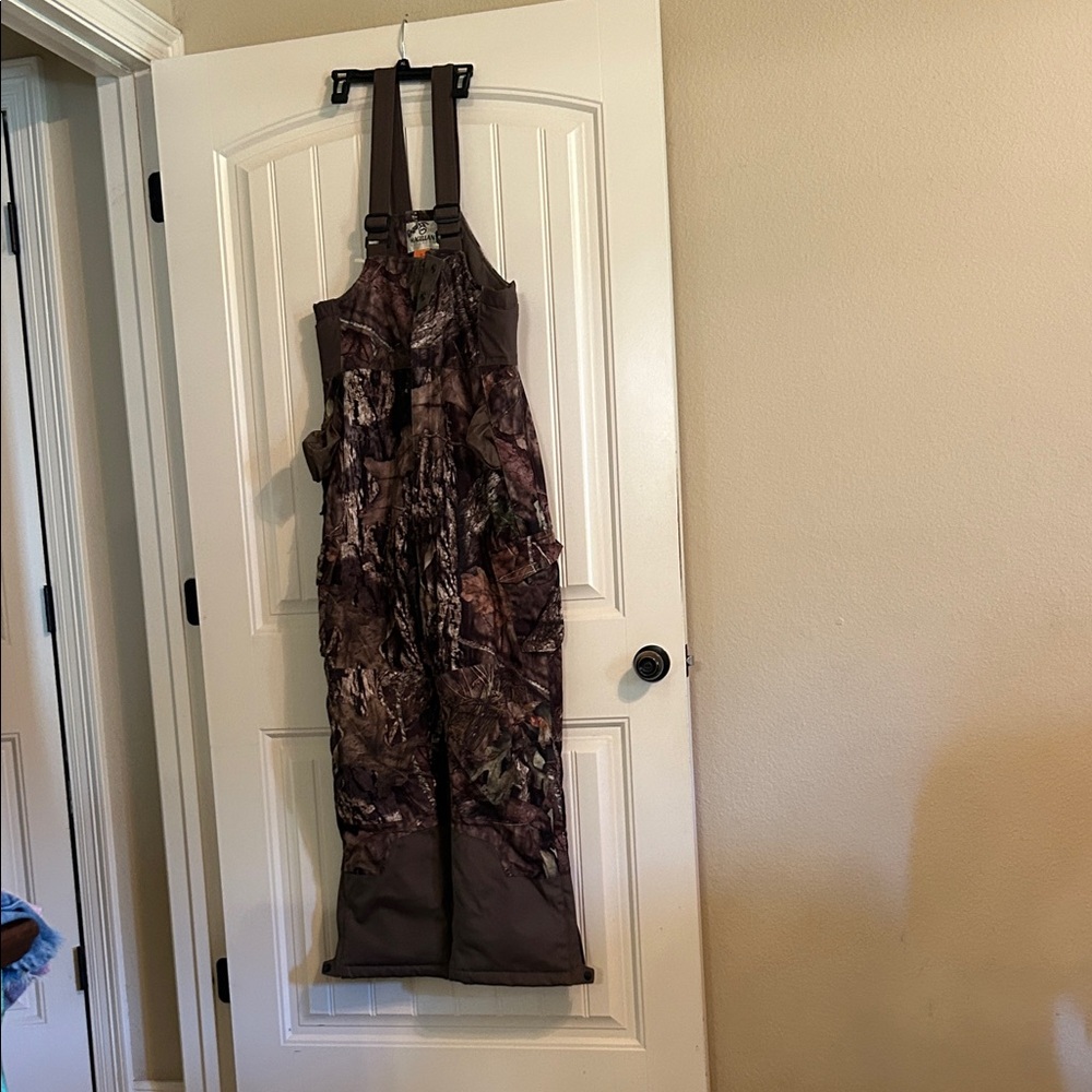 Magellan Outdoors Brown Camouflage Hunting Bibs with Adjustable Straps
